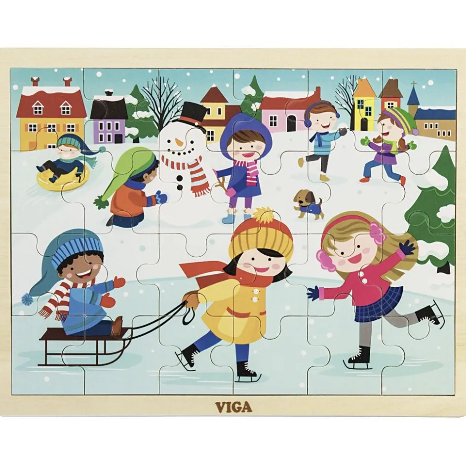VIGA Wooden Jigsaw Puzzle| Indoor Play