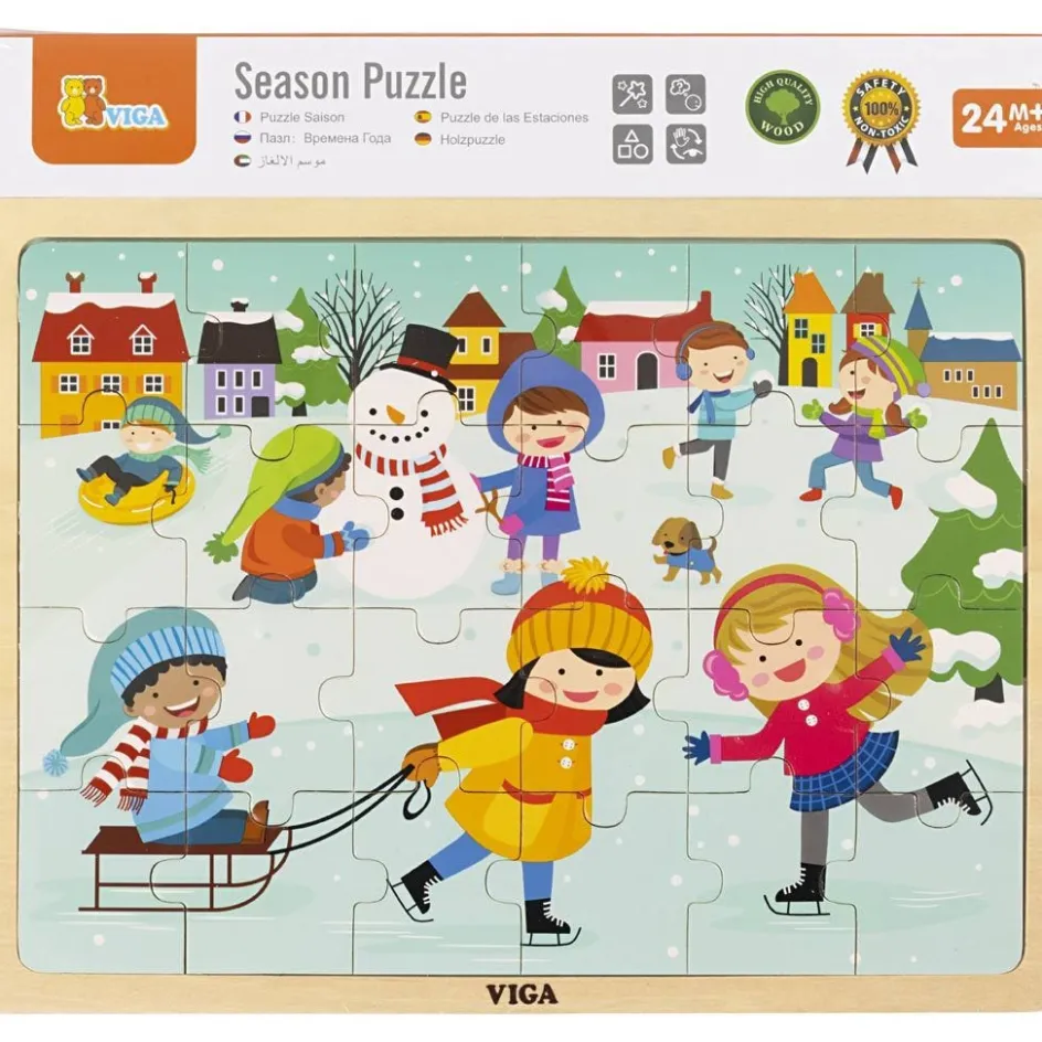 VIGA Wooden Jigsaw Puzzle| Indoor Play