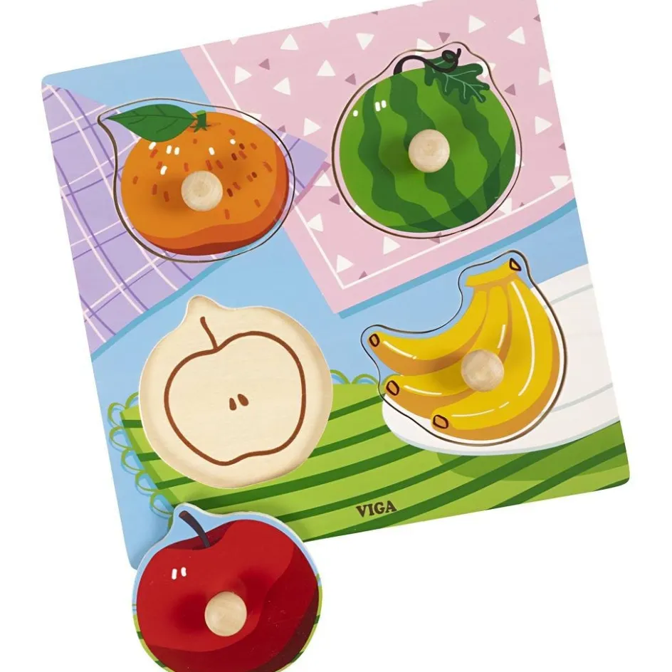 VIGA wooden knob puzzles| Indoor Play
