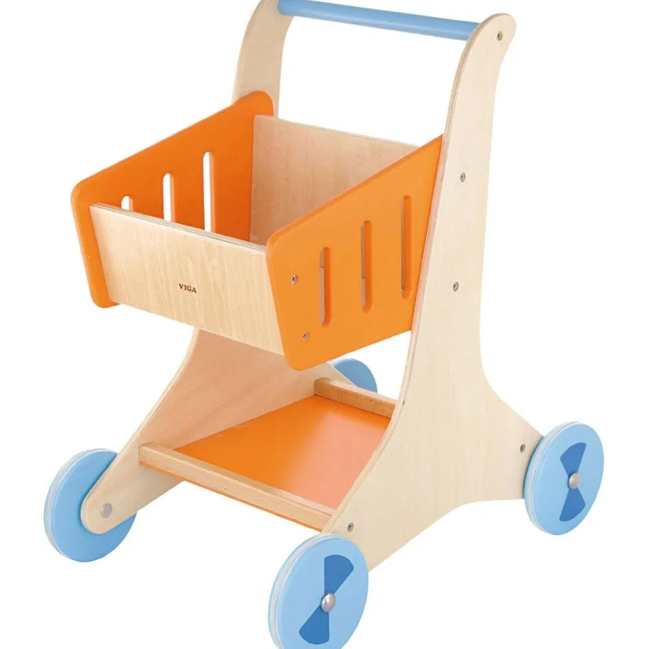 VIGA wooden shopping trolley| Indoor Play