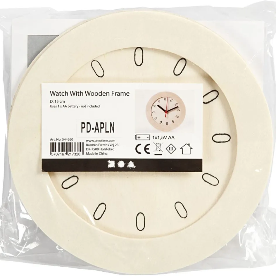 Creativ Company Watch With Wooden Frame| Home Furnishings