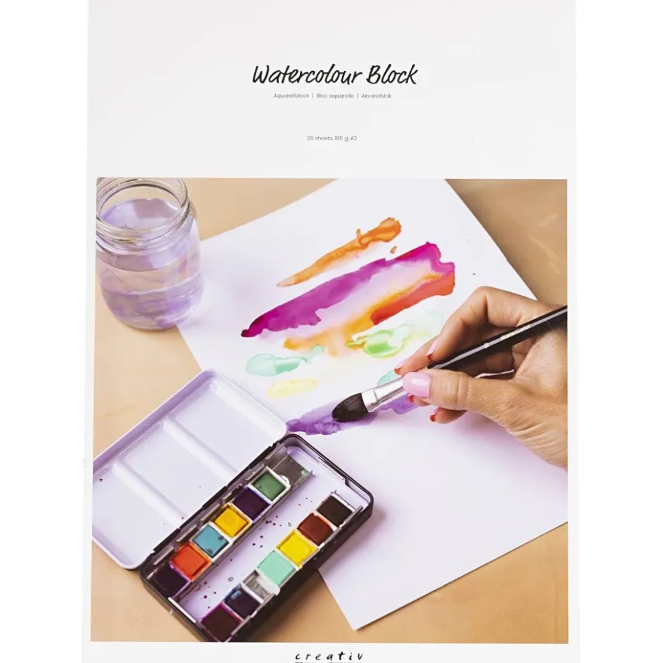 Creativ Company Watercolour Block| Watercolour Paints