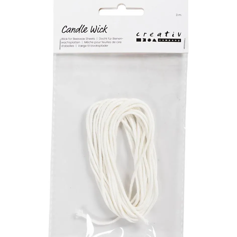 Creativ Company Wick for Beeswax Sheets| Candle Casting