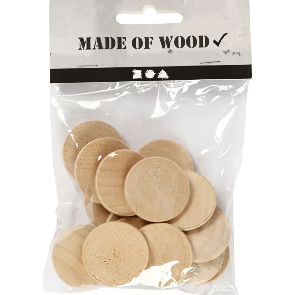 Creativ Company Wooden buttons| Lolly Sticks And Construction Tools