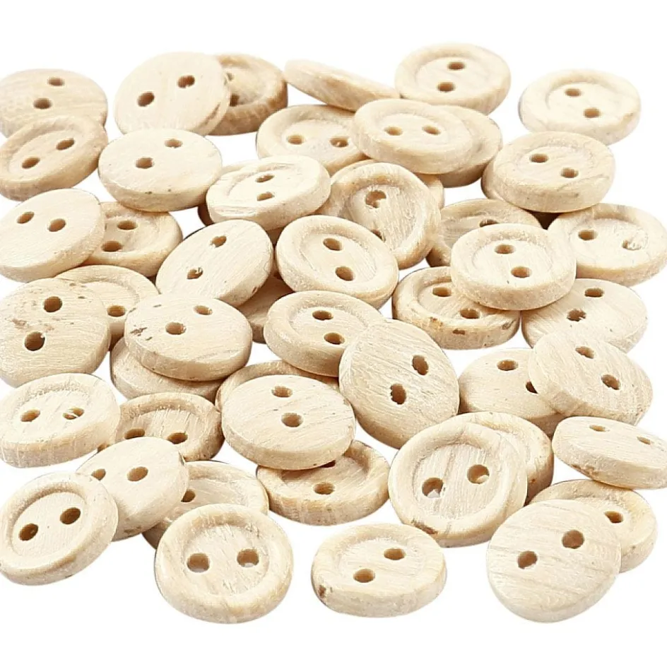 Creativ Company Wooden Buttons| Sewing Accessories And Tools