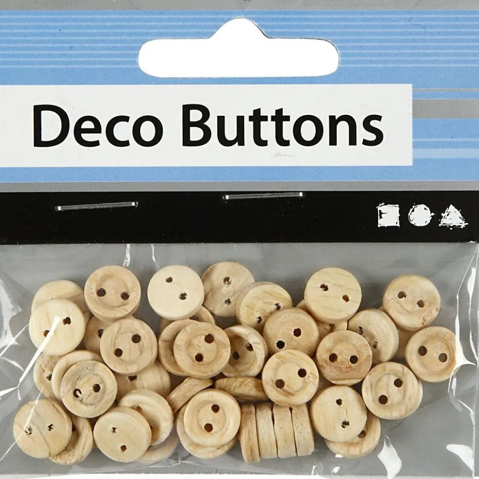 Creativ Company Wooden Buttons| Sewing Accessories And Tools