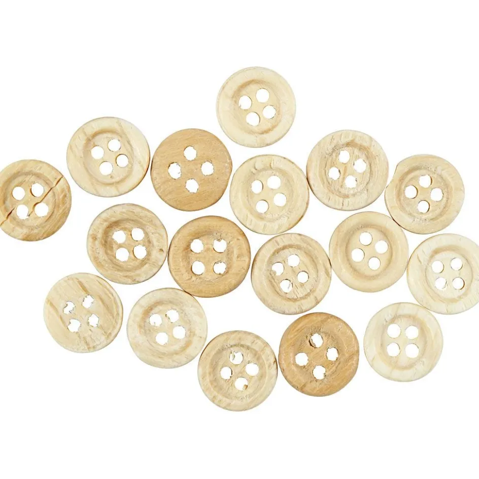 Creativ Company Wooden Buttons| Sewing Accessories And Tools