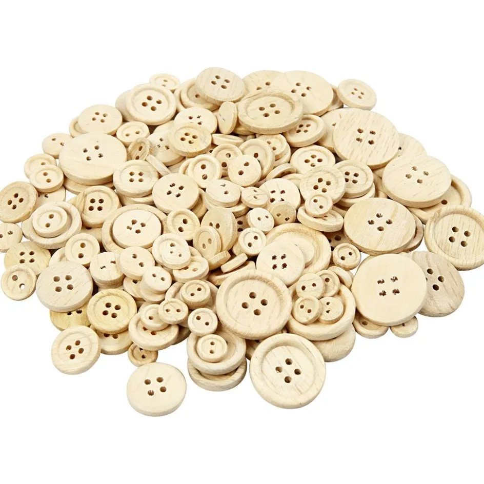 Creativ Company Wooden Buttons| Sewing Accessories And Tools