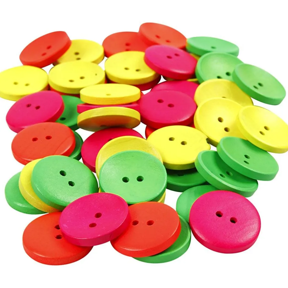 Creativ Company Wooden Buttons| Sewing Accessories And Tools