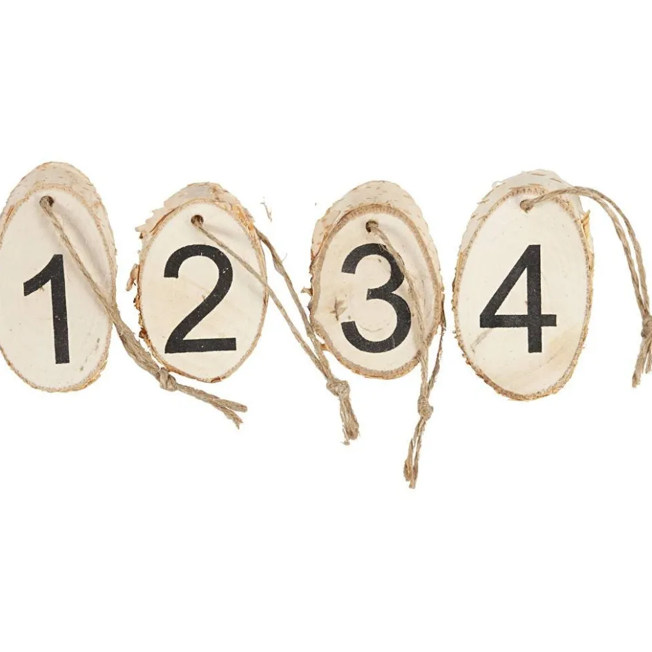 Creativ Company Wooden disc with advent numbers| Flower Arranging And Basket Weaving Supplies