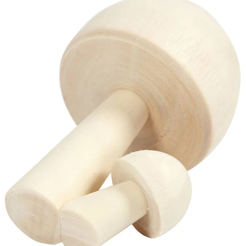 Creativ Company Wooden Mushrooms| Trees And Flowers For Decoration
