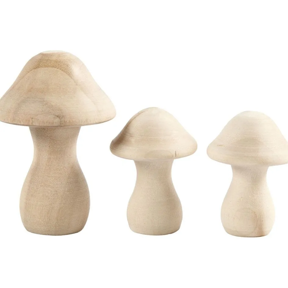 Creativ Company Wooden Mushrooms| Miniature