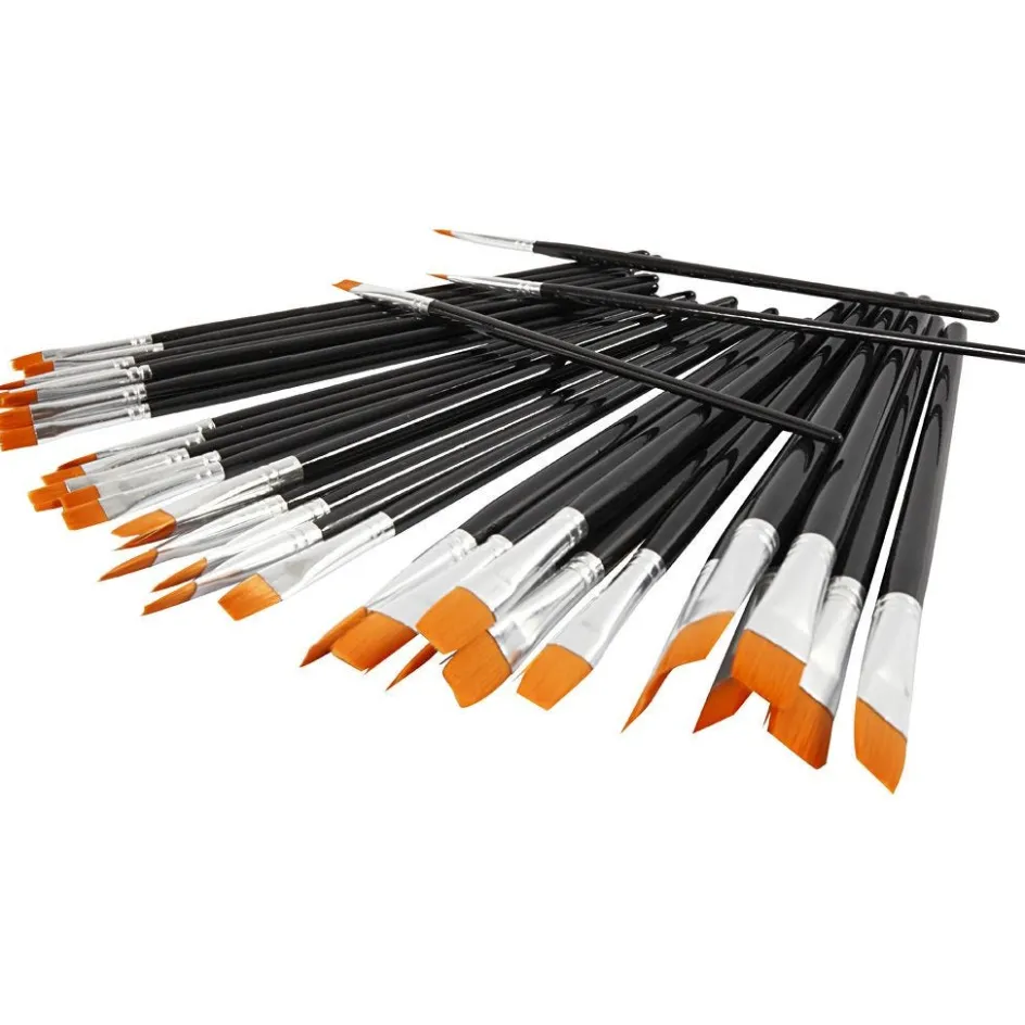 Creativ Company YellowLine Brush Set| Paints And Painting Accessories|Brushes, Spatulas And Pallets
